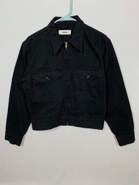 Buck Mason Rider Jacket Women's size Small Black Full-zip